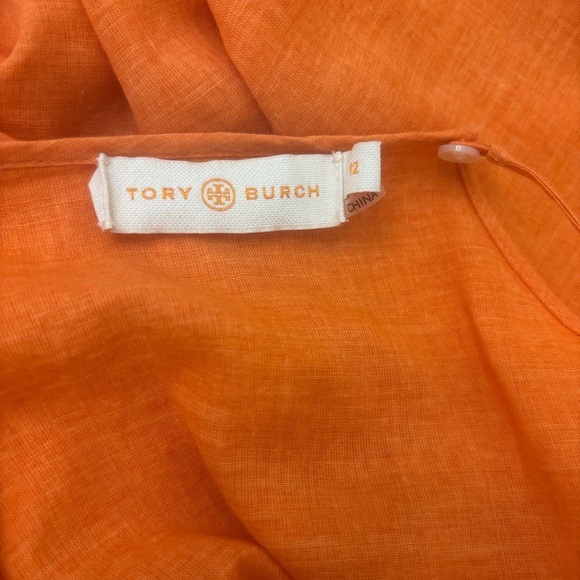 Tory Burch Orange Grove Lindsay Halter Top – Size 12 - Picture 6 of 7